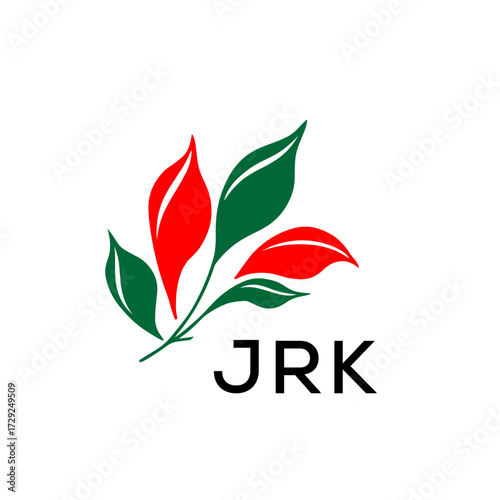 JRR Professional Plant Logo for Business Branding, JRR Later Logo, Nature Inspired Minimalist Logo Template, 

