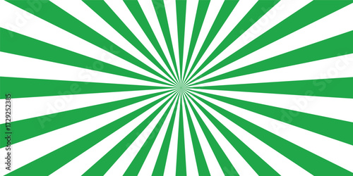 sunburst pattern background White and green sunburst pattern background. Retro ray pattern background. 