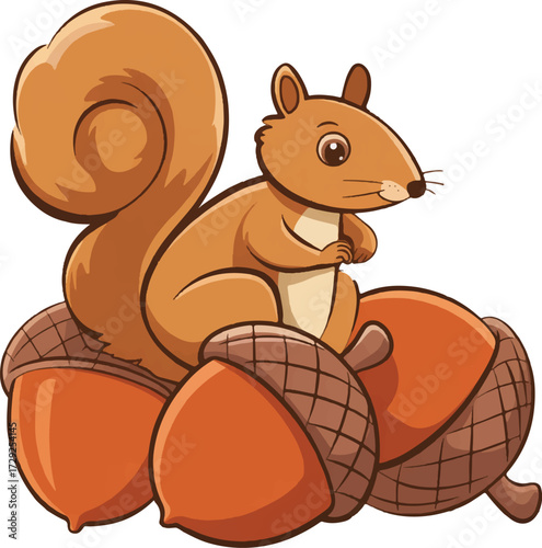 squirrel and acorn