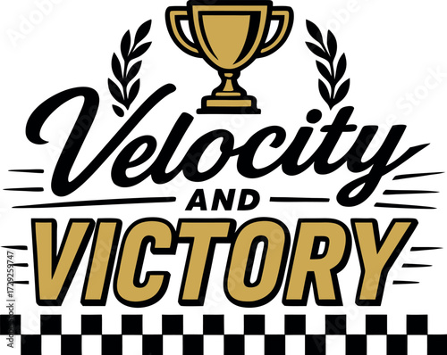 Velocity Victory Racing Trophy Champion T-Shirt
