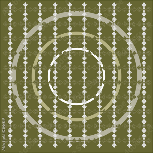 Geometric natural pattern. Abstract fruit leaf plant simple shape, minimal floral eco agriculture concept. Vector banner