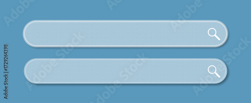 buttons for web vector . 3d search bar internet browser engine on blue background
