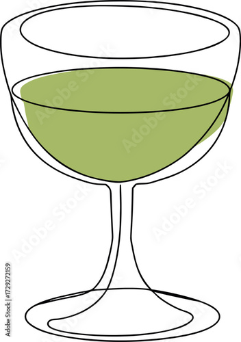Isolated transparent crystal glassware for alcoholic drinks like martini, cocktail, champagne, and wine on a white background for a party or celebration