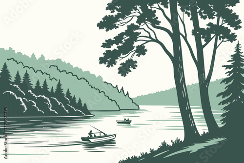 Greenwood Lake in New York–New Jersey border, recreational lake with boats and forested ridges