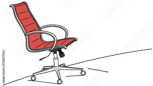 Red ergonomic office chair swivel chair adjustable height desk chair computer chair for home office use