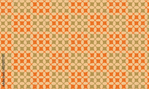 Simple Retro 60s and 70s Geometric Seamless Pattern