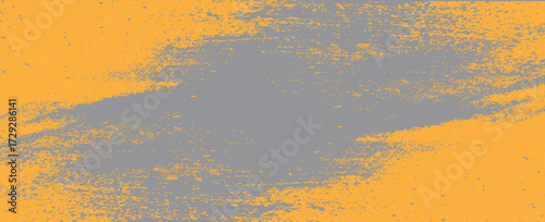 Orange and grey grunge. Distress overlay texture. Abstract surface dust and rough dirty wall background concept. Worn, torn, weathered effect. Vector illustration