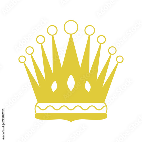 A set of royal gold crown vectors and luxury jewelry illustrations as a symbol of king and queen power