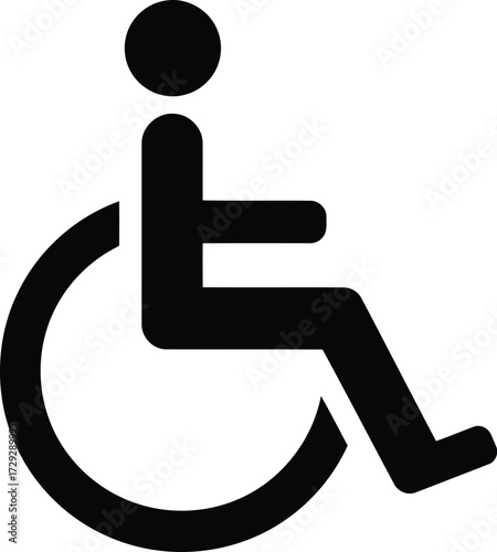 Accessible icon wheelchair symbol international sign concept vector