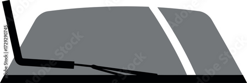 Modern abstract graphic of a car windshield vector Hand drawn
