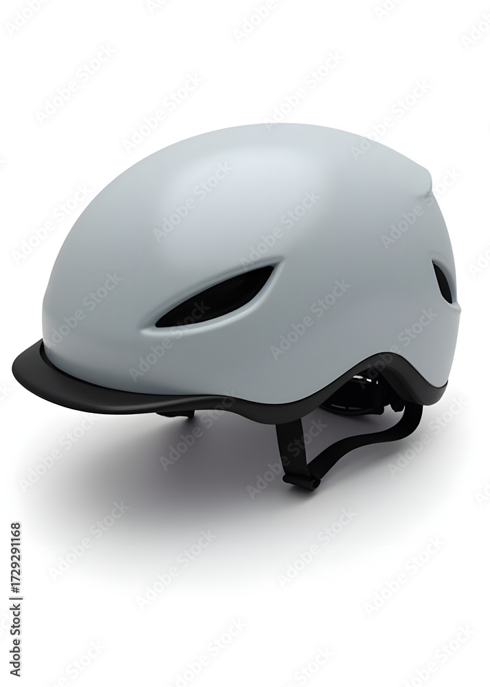 Fototapeta premium Bicycle Helmet Isolated on White Background