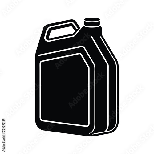 Sailor element isolated fuel can on white background