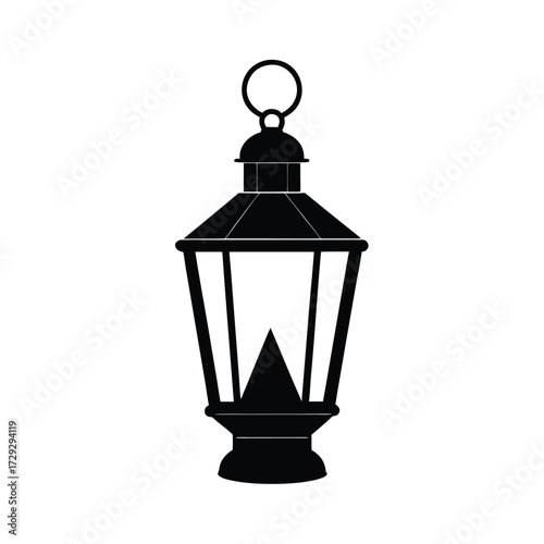 Sailor element isolated lantern on white background