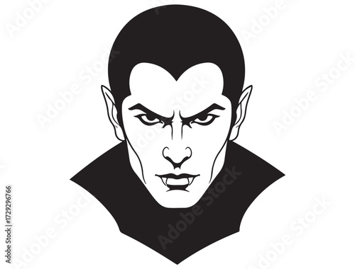 VAMPIRE FACE SILHOUETTE