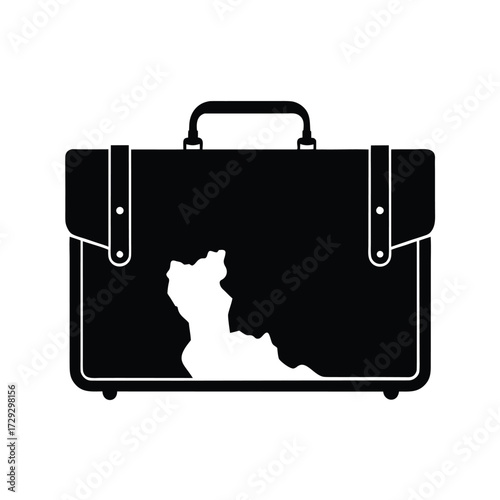 Sailor element isolated map case on white background