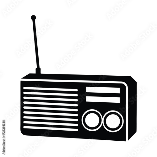Sailor element isolated marine radio on white background