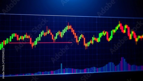Abstract glowing forex chart on dark background,  exchange,  lines background