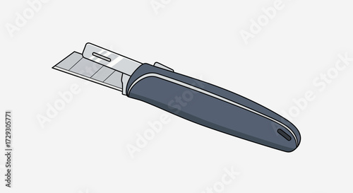 Modern utility knife with segmented blade for precise cutting tasks