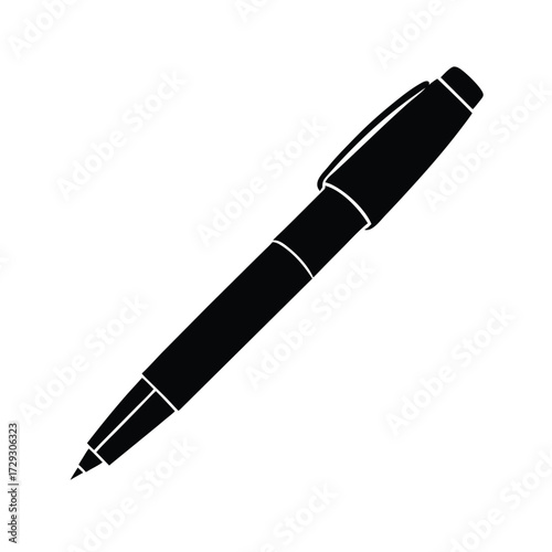 Sailor element isolated pen on white background
