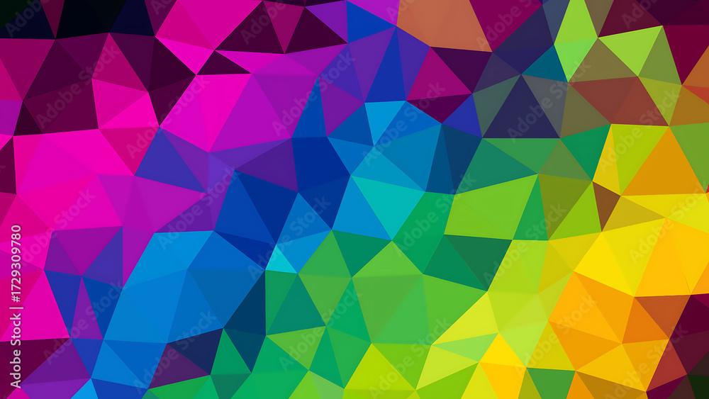 Fototapeta premium Vibrant abstract geometric background with colorful polygonal shapes
