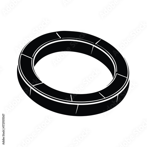 Sailor element isolated safety ring on white background