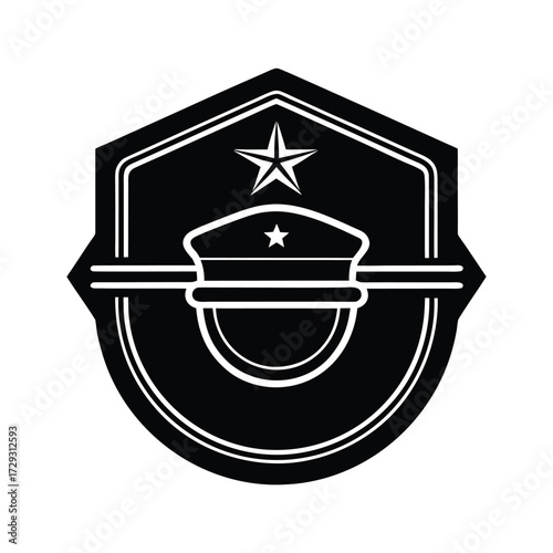 Sailor element isolated sailor badge on white background