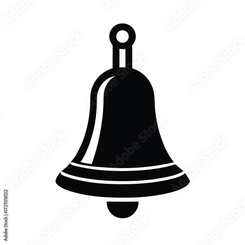 Sailor element isolated ship bell on white background