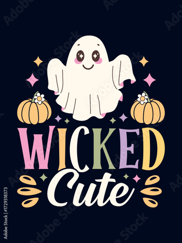 Wicked Cute Halloween T-shirt Design