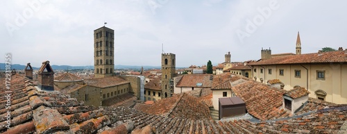 Panoramic view of Arezzo, Tuscany, Italy