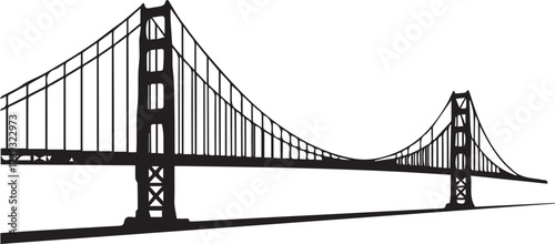 Iconic golden gate bridge silhouette architectural landmark iconic structure landmark engineering marvel transportation iconic landmark