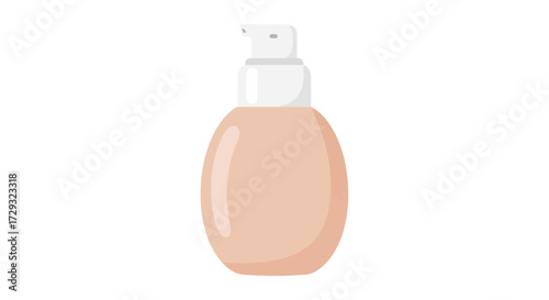 Elegant Dispenser with Neutral-Toned Liquid for Personal Hygiene Products