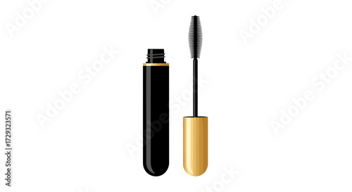 Elegant Mascara Set Depicting Beauty and Makeup Accessories in Style