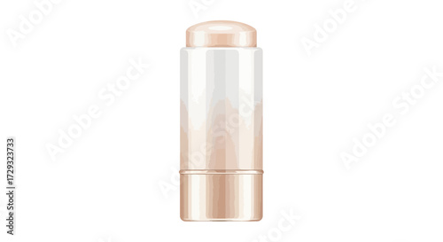Elegant stick cosmetic product isolated offering convenience for makeup application