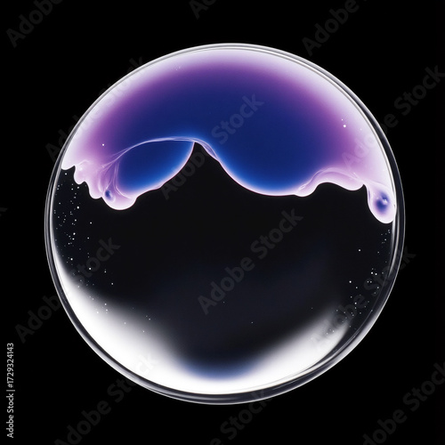 abstract close up oil water bubbles drops macro clear liquid black background
