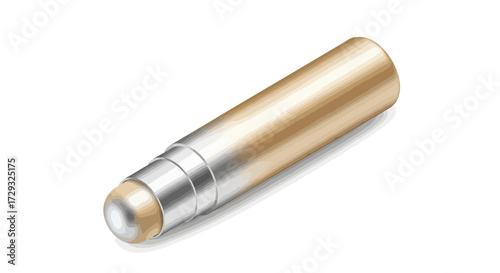 Vector illustration of a concealer stick on a white background