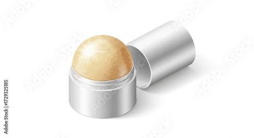 Vector illustration of a balm, moisturizer, deodorant in packaging for hygiene