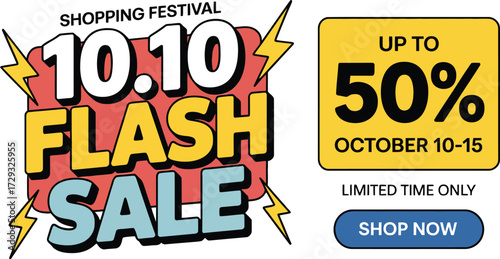 Flash sale october shopping festival limited time offer now