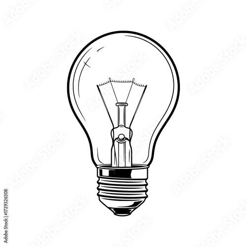 Illumination Innovation: The image shows a simple yet powerful light bulb. It stands as a visual testament to ideas, innovation, and the spark of creative thought.