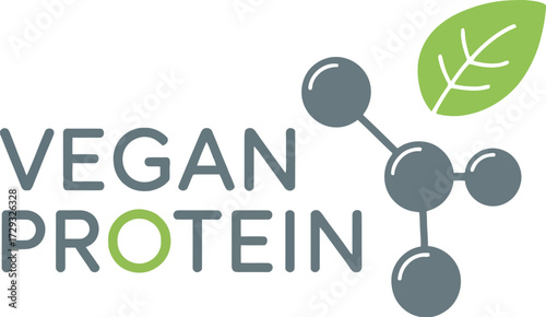 Vegan protein molecule plant based nutrition supplement food
