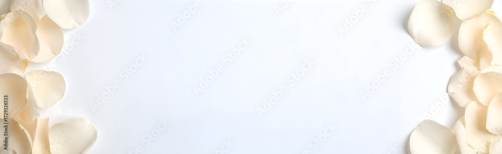 Naklejka premium Subtle Petal Frame with copy space Flower Abstract Background