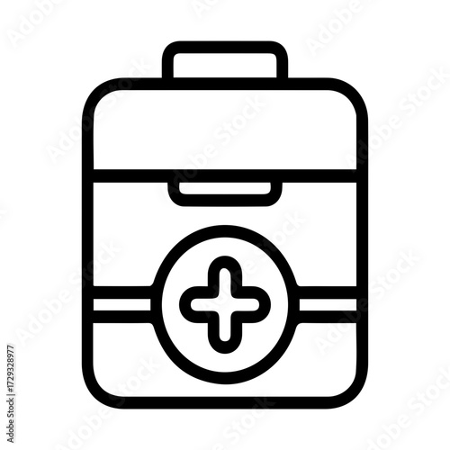 First Aid Kit Line Icon