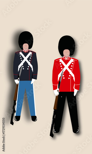 royal guards vector illustration