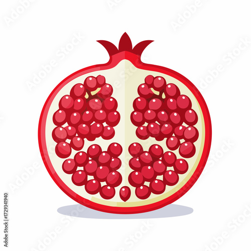 Vibrant Pomegranate Fruit: Ruby Red Seeds Icon