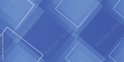 Abstract  Overlapping translucent blue squares create abstract design for modern concepts. Perfect for backgrounds, technology themes .