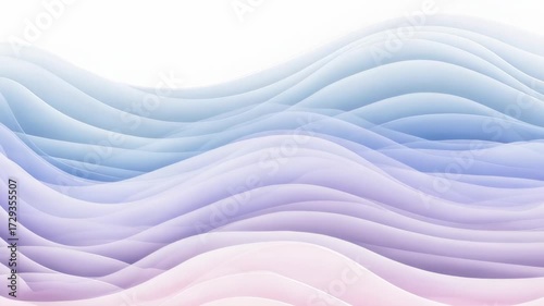 Abstract gradient background with flowing, layered, soft, wavy lines