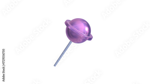 3d render of chrome k-pop shape y2k inspired