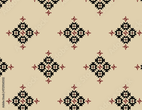 scattered Aztec geometric pattern