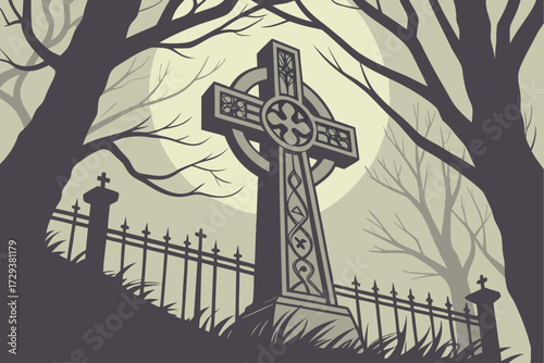 gothic cross, metal cross, ornate cross, religious symbol, medieval style, aged metal texture, dark and moody, dramatic lighting, mystical, spiritual