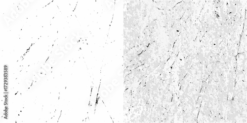 Abstract textured background with subtle scratches and speckles in black and white tones