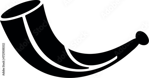 Traditional shofar horn, a symbol of Rosh Hashanah and spiritual awakening.